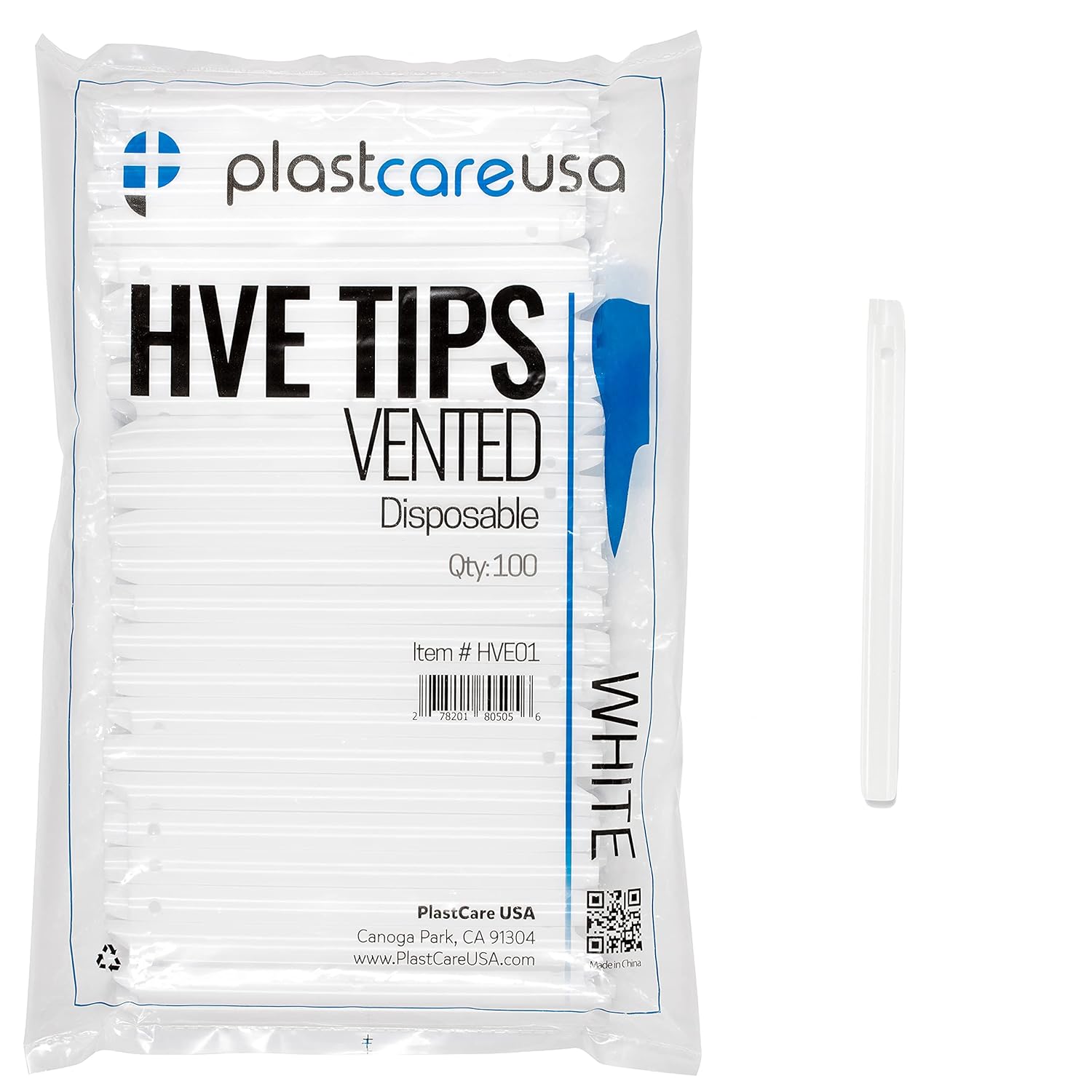 High Volume Evacuator HVE Tips - 500 Pack for Dental Use