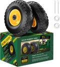 4.10/3.50-4 Flat Free Tire and Wheel 10in Solid Replacement - Durable