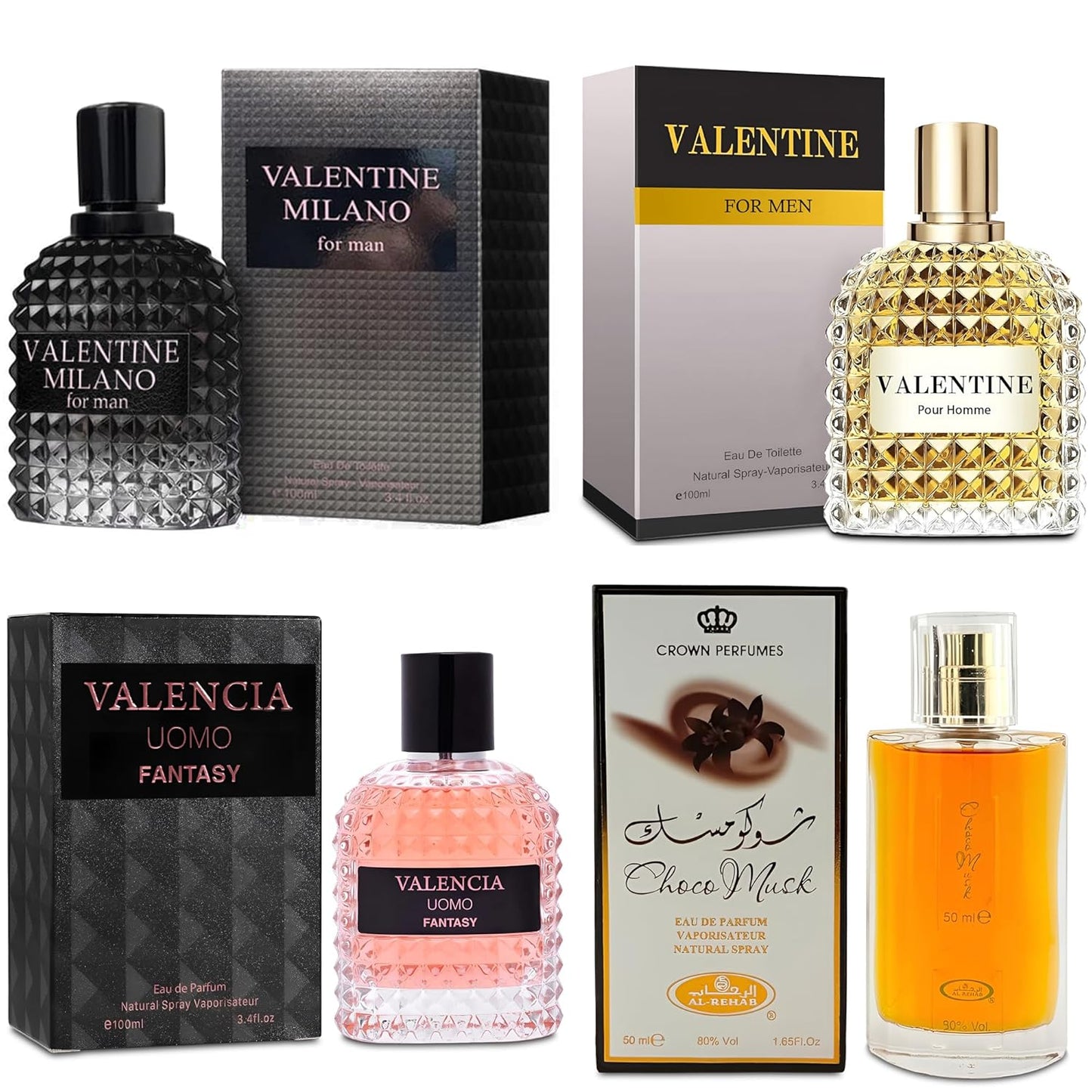 Men's Cologne Gift Set with Four Signature Scents for All Occasions