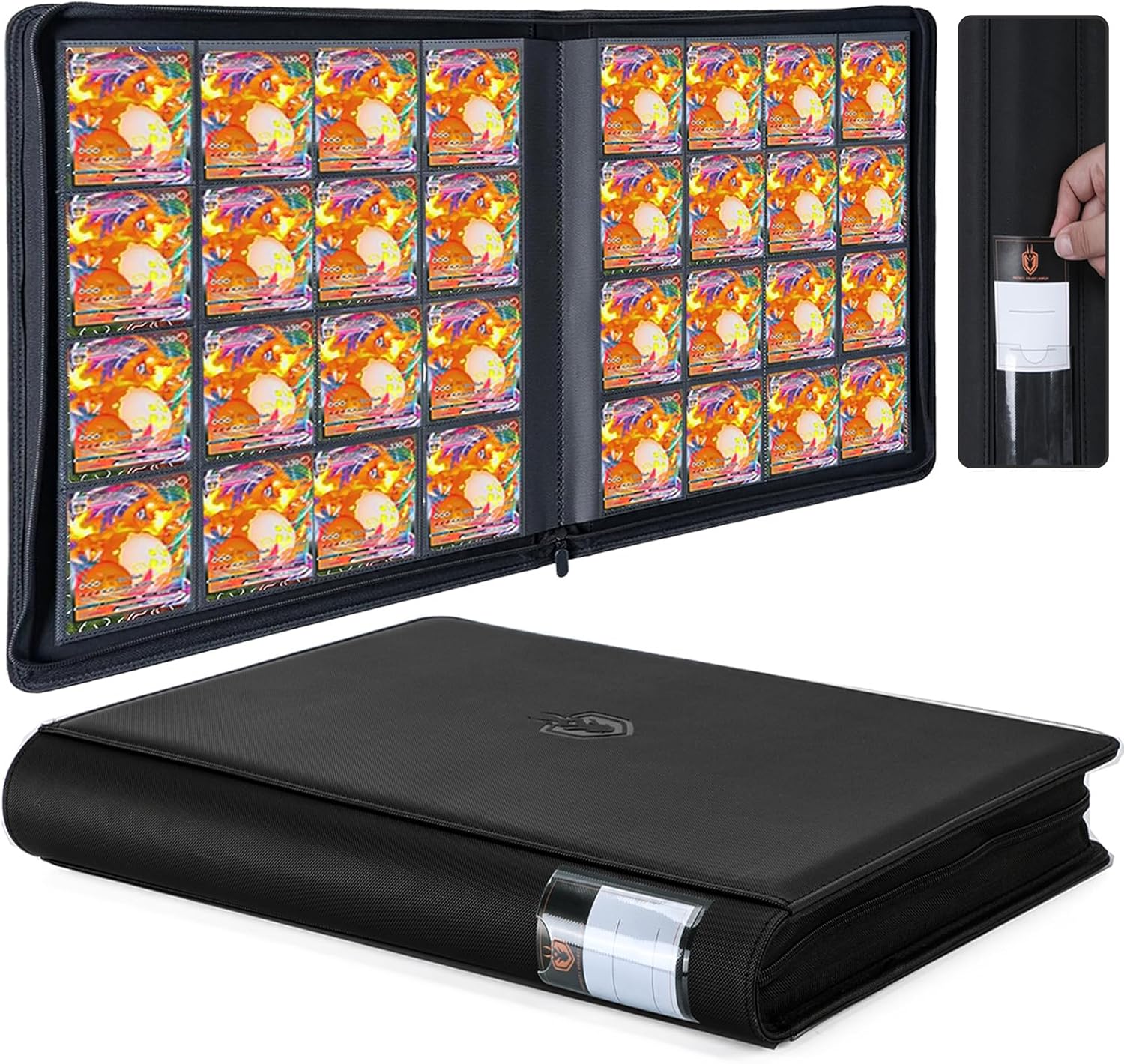 Premium 1024 Pockets Card Binder for TCG - Black Color