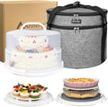 12 Inch Cake Carrier with Lid & Handle - Insulated Transport for Cakes