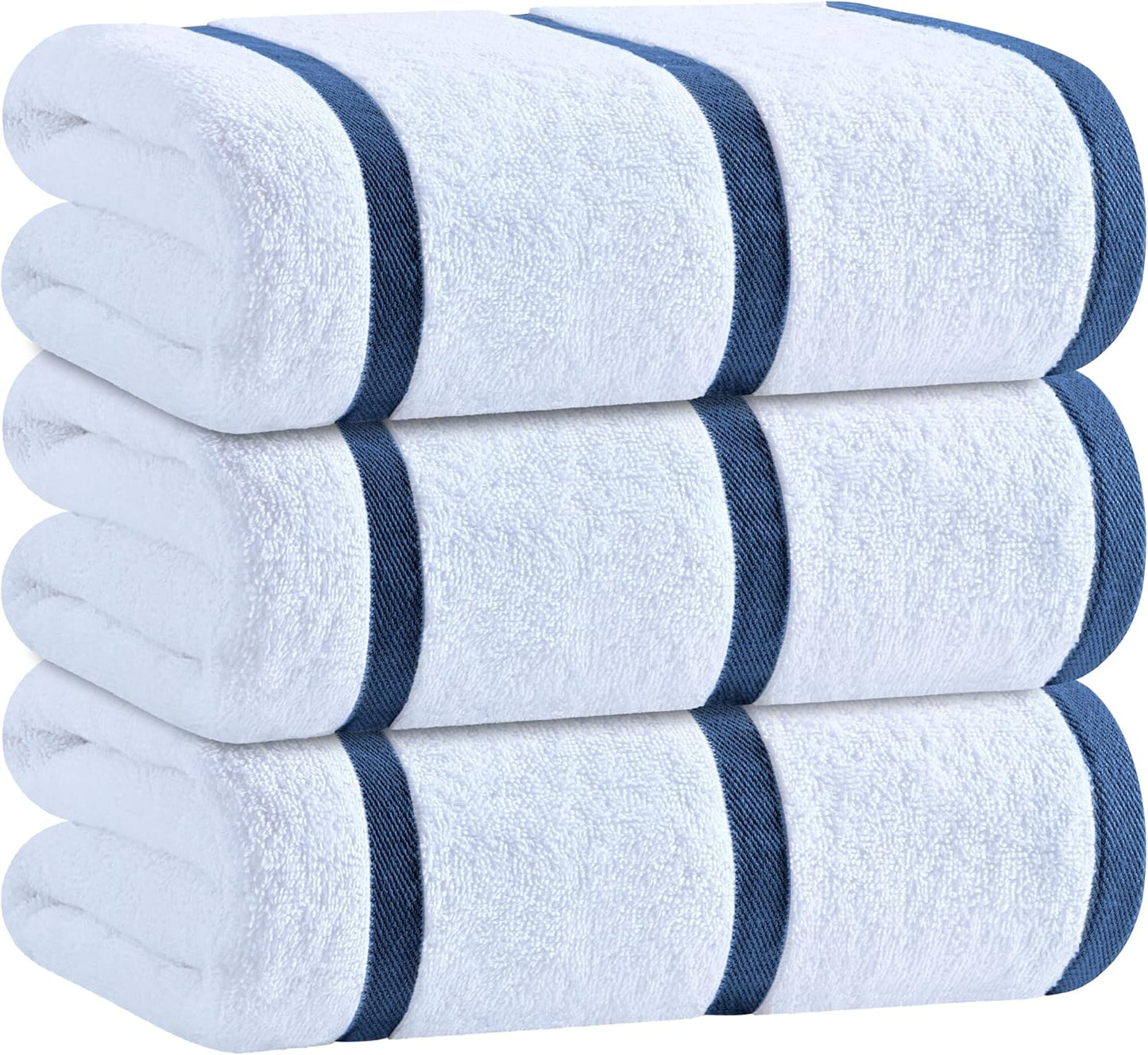 Oversized Cotton Pool Towels 35 x 70 Inches for Beach and Spa