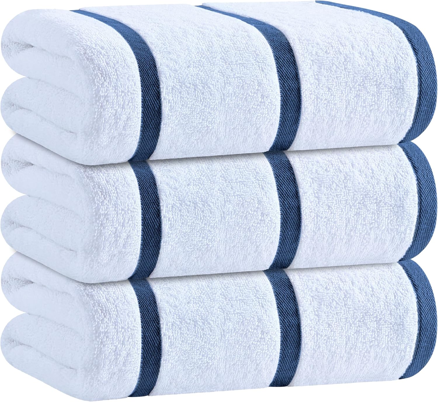 Oversized Cotton Pool Towels 35 x 70 Inches for Beach and Spa