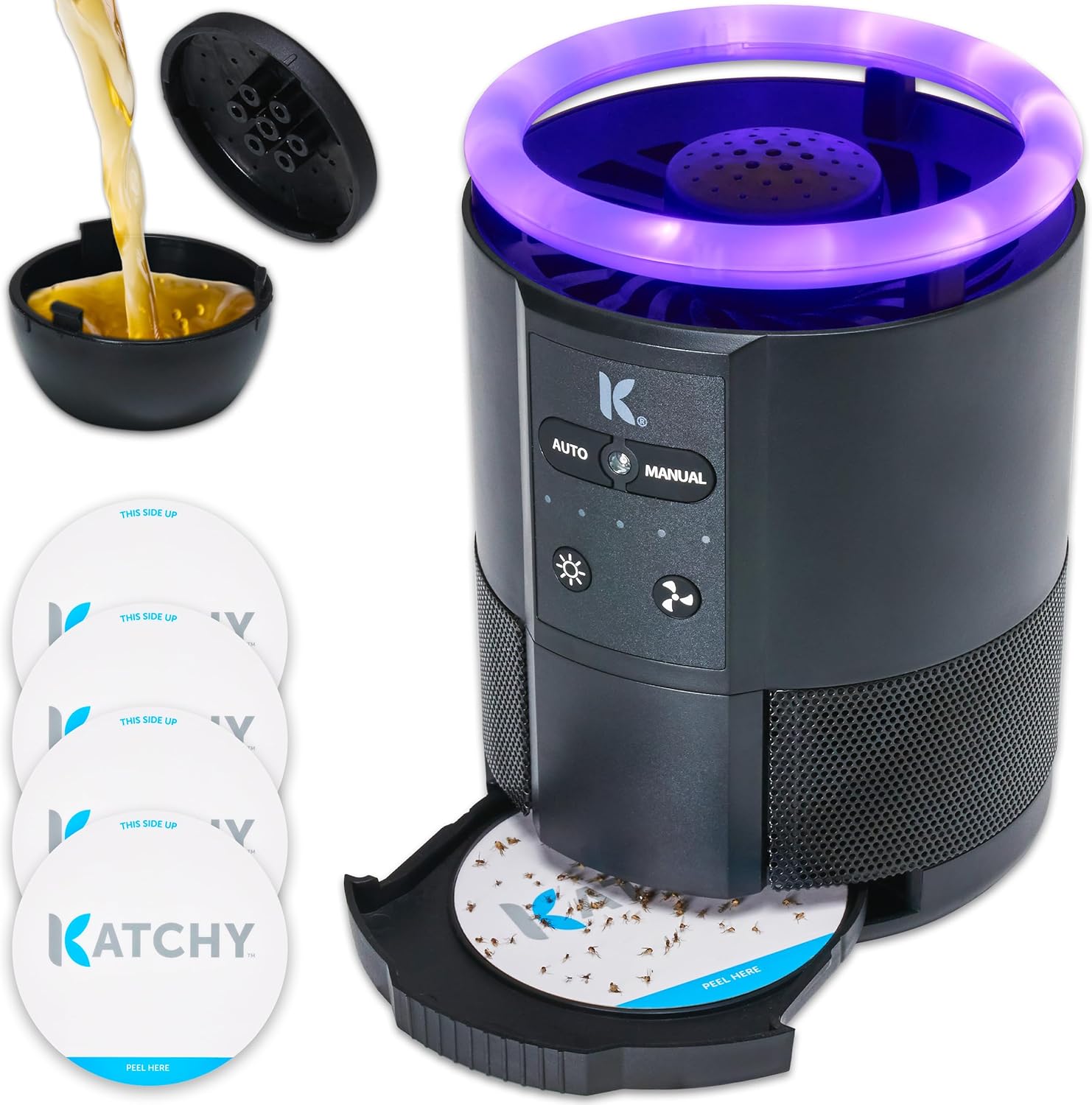Katchy Duo Indoor Flying Insect Trap for Mosquitoes & Gnats