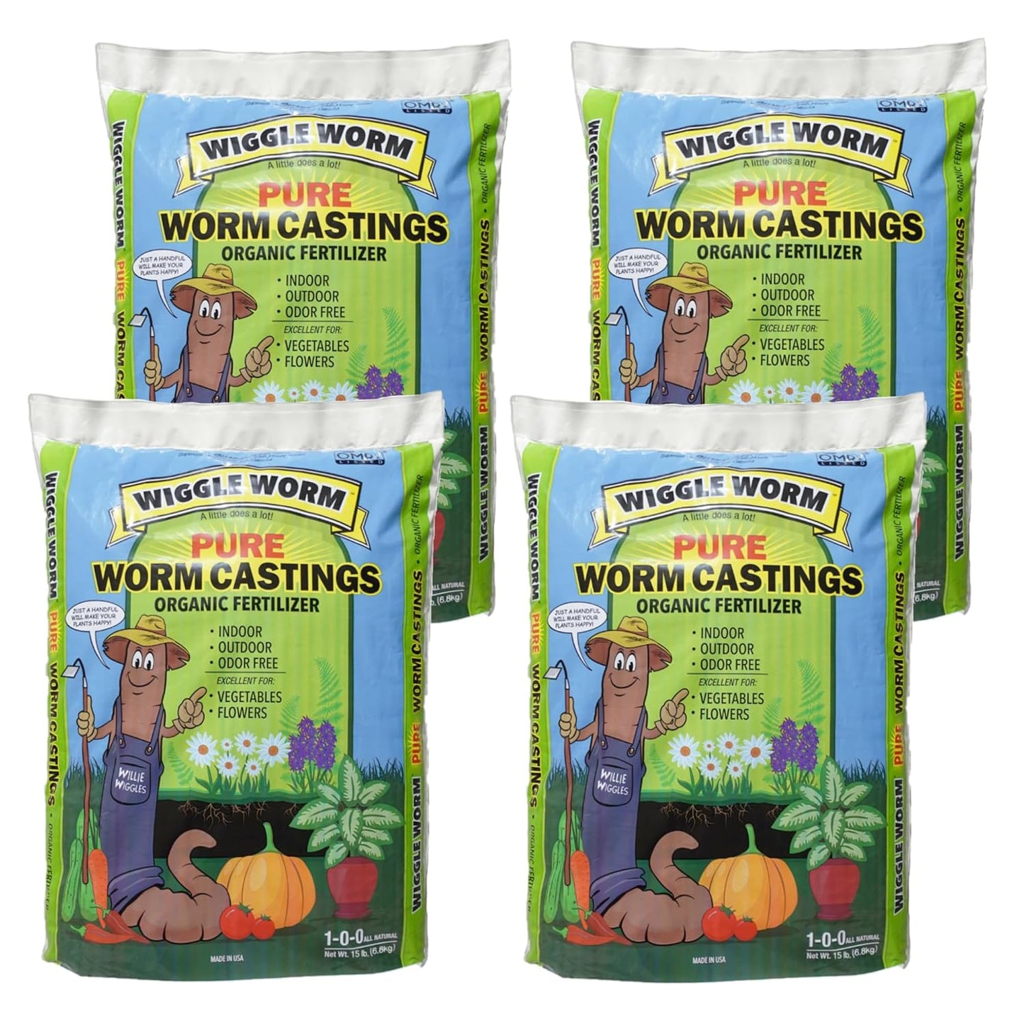 100% Pure Organic Worm Castings Fertilizer for Healthy Plants