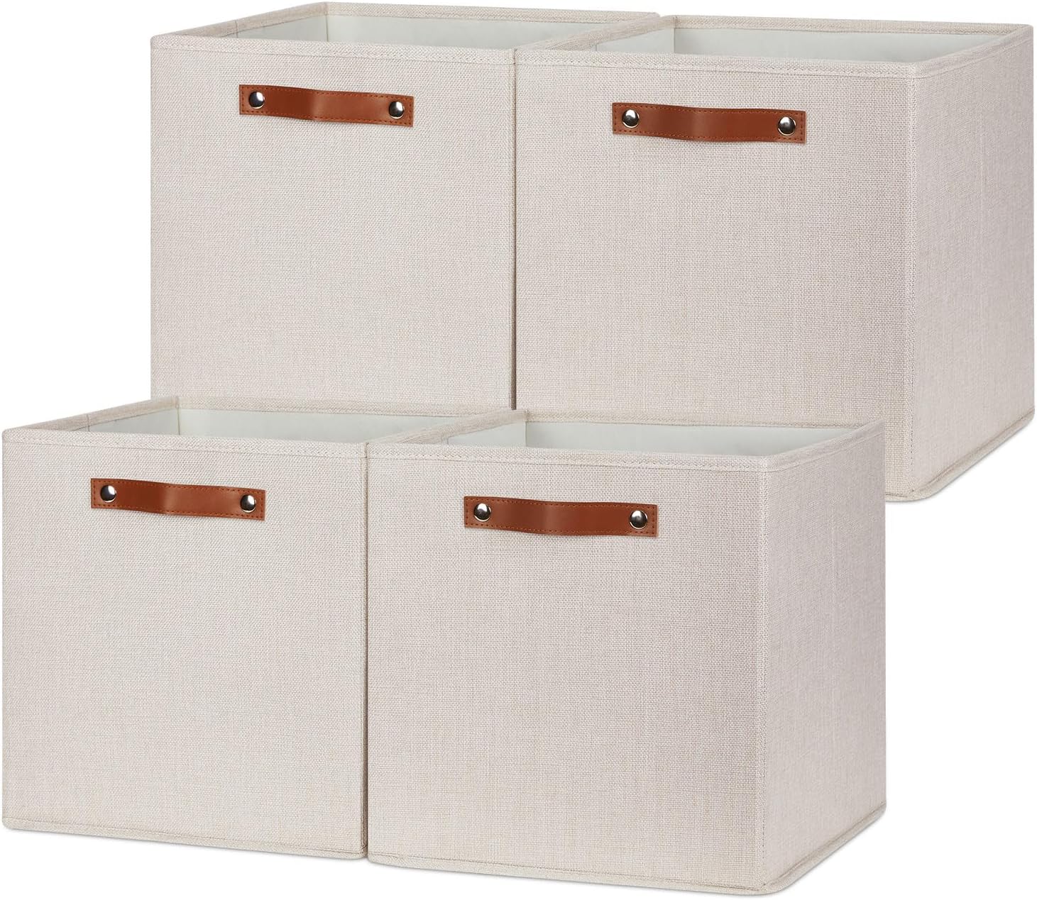 HNZIGE Large Storage Baskets Set of 4 for Organizing Needs