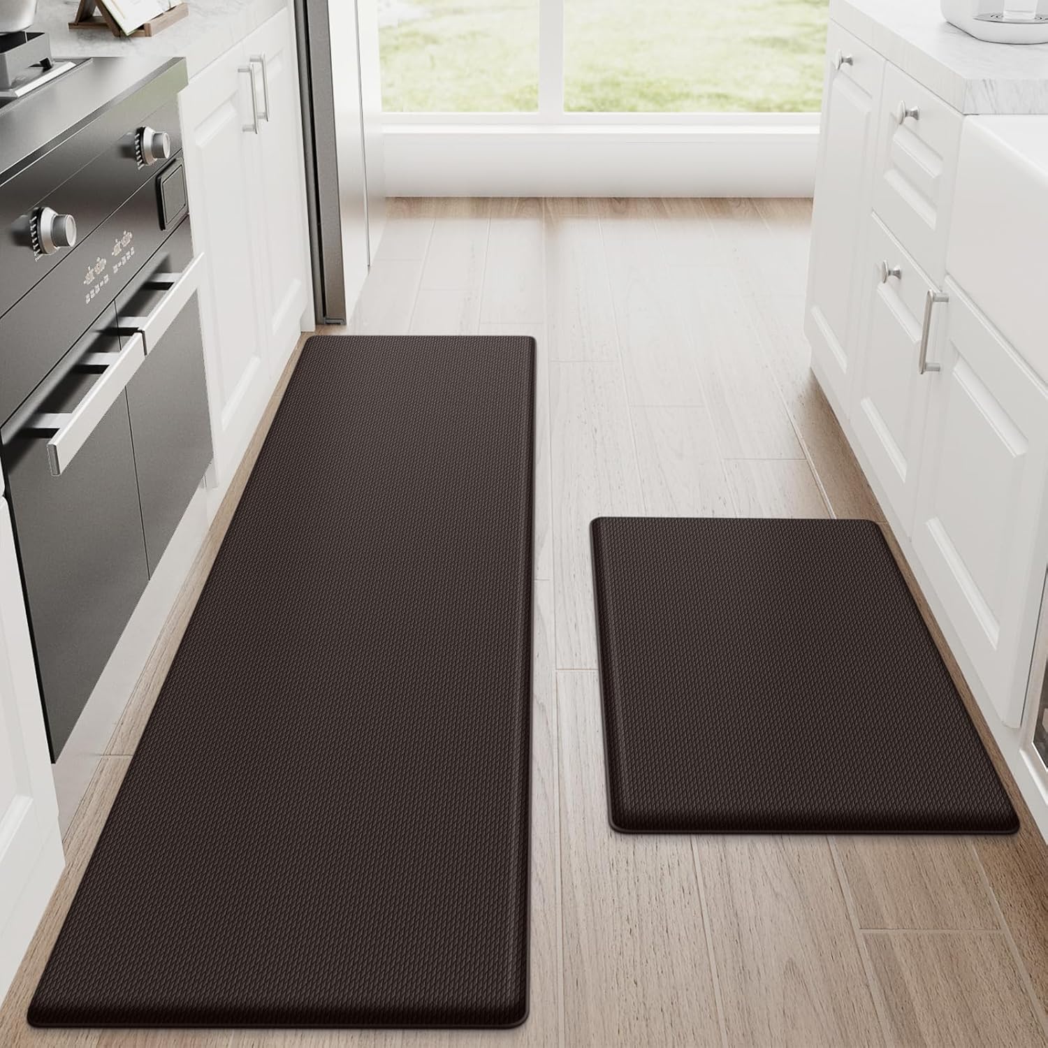 StepRite Kitchen Mats Set - Cushioned Anti-Fatigue Comfort