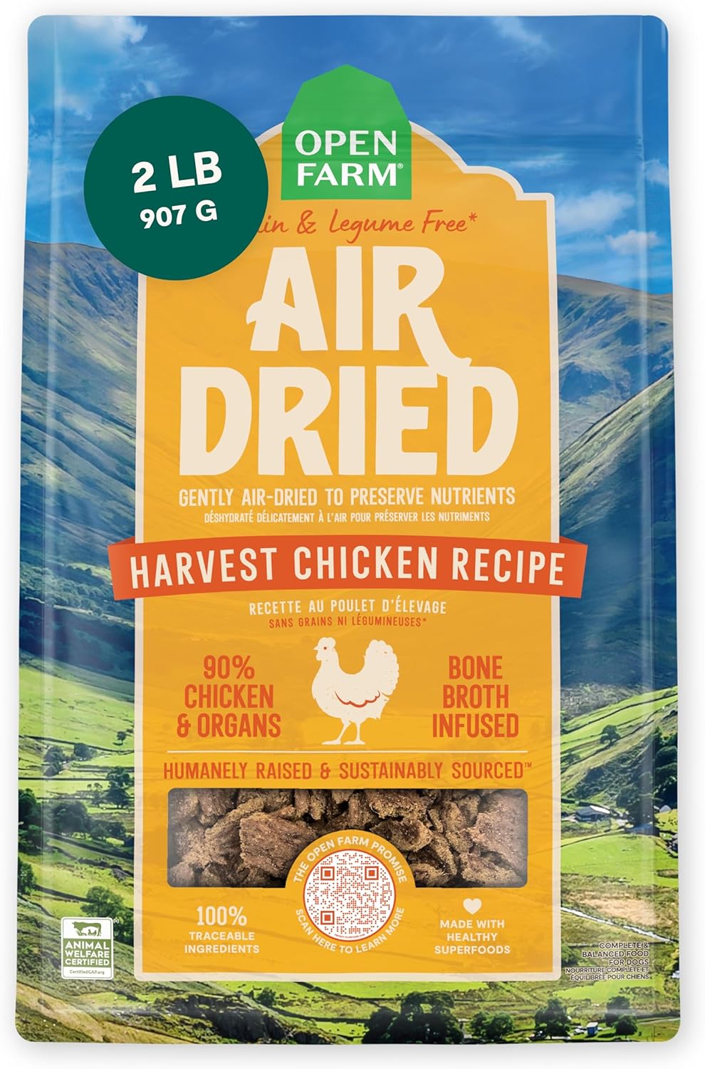 Open Farm Air Dried Dog Food with Bone Broth for Dogs