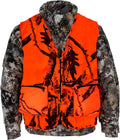 Orange Hunting Vest with Pockets - High Visibility, Waterproof