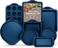 BAKKEN Kitchen Baking Pan Set - 8-Piece Nonstick Carbon Steel