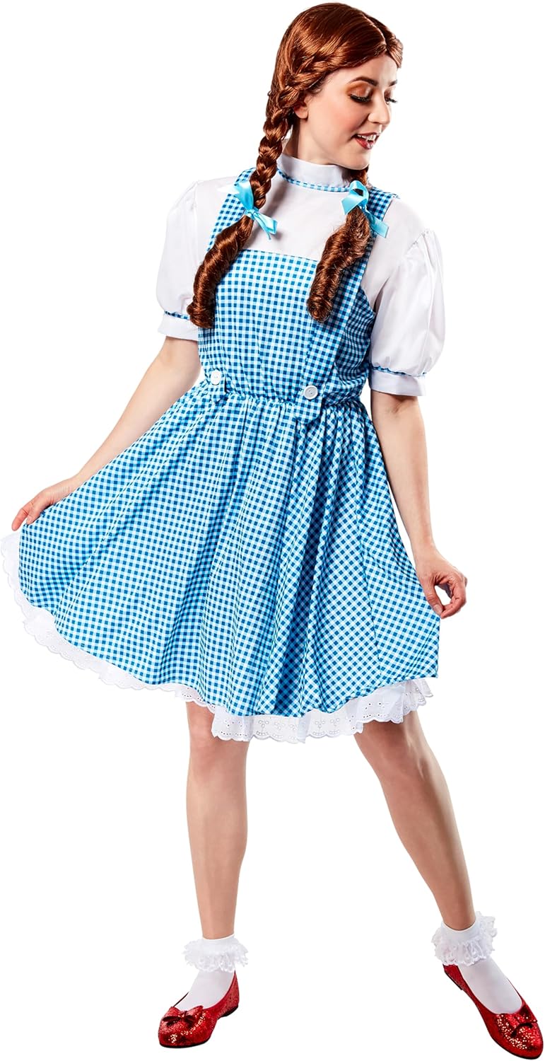 Wizard Of Oz Dorothy Dress And Hair Bows Costume For Women