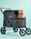 Pet Stroller for Large Dogs up to 110lbs - All-Terrain Comfort