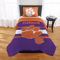 Clemson Tigers Comforter Set Twin/Twin XL - Soft Brushed Microfiber