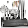 BARE BARREL Mixology Bartender Kit | 14-Piece Cocktail Shaker Set + Recipe Cards