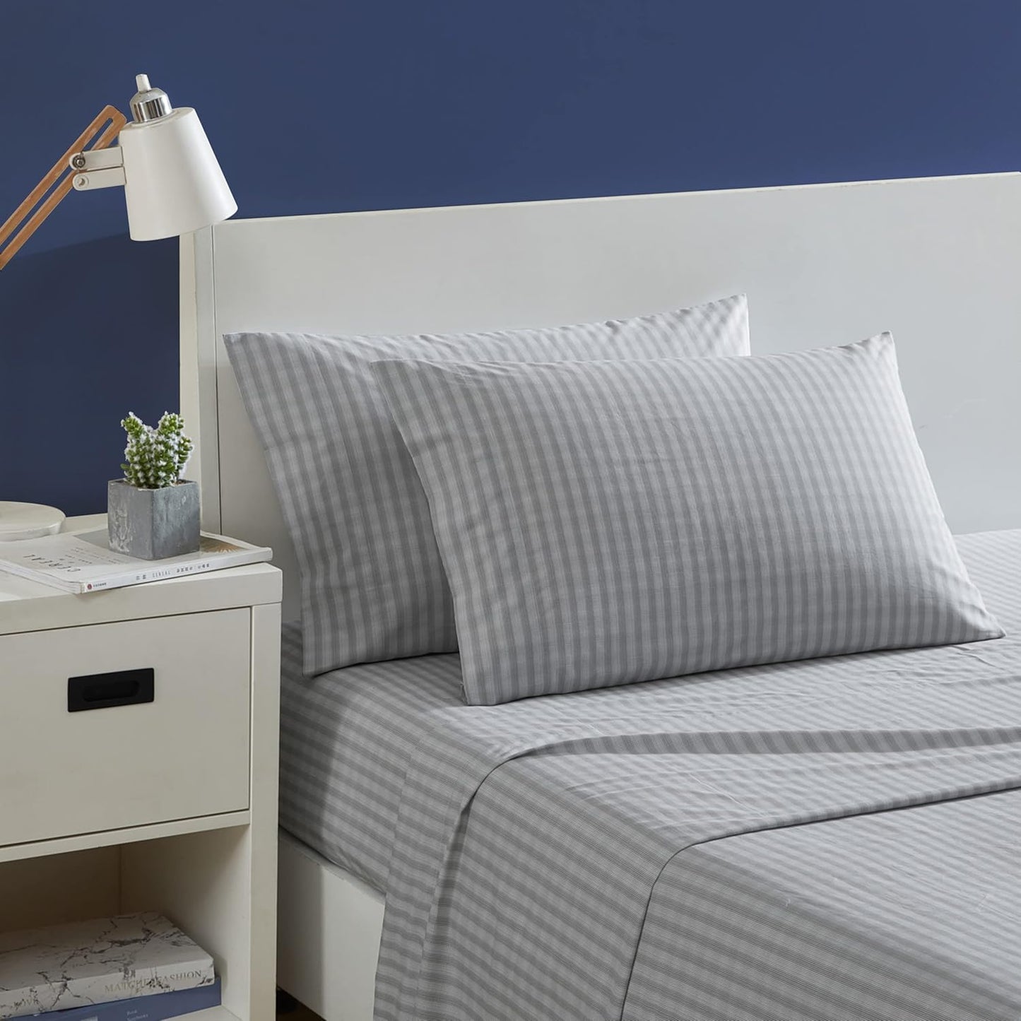 Nautica Twin Sheets Set in Cotton Percale for Ultimate Comfort
