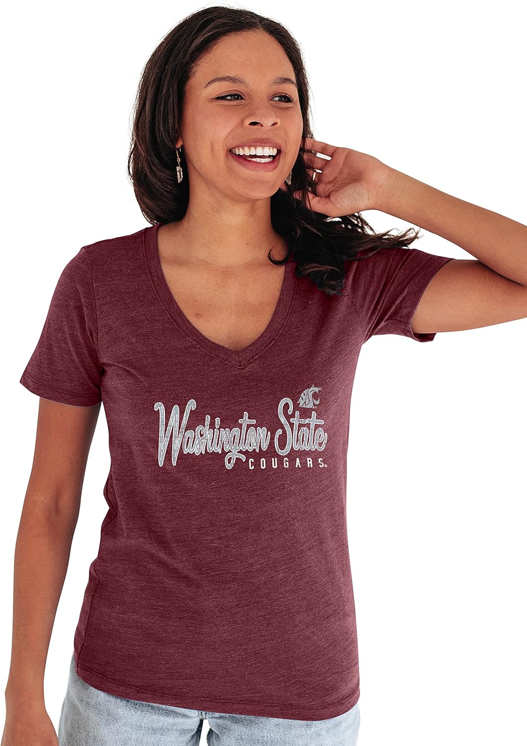 Washington State Cougars Womens Premium V-Neck T Shirt Review