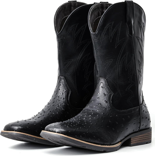 Stylish IUV Cowboy Boots for Men with Durable Comfort