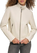 Levi's womens Faux Leather Motocross Racer Jacket - Timeless Moto