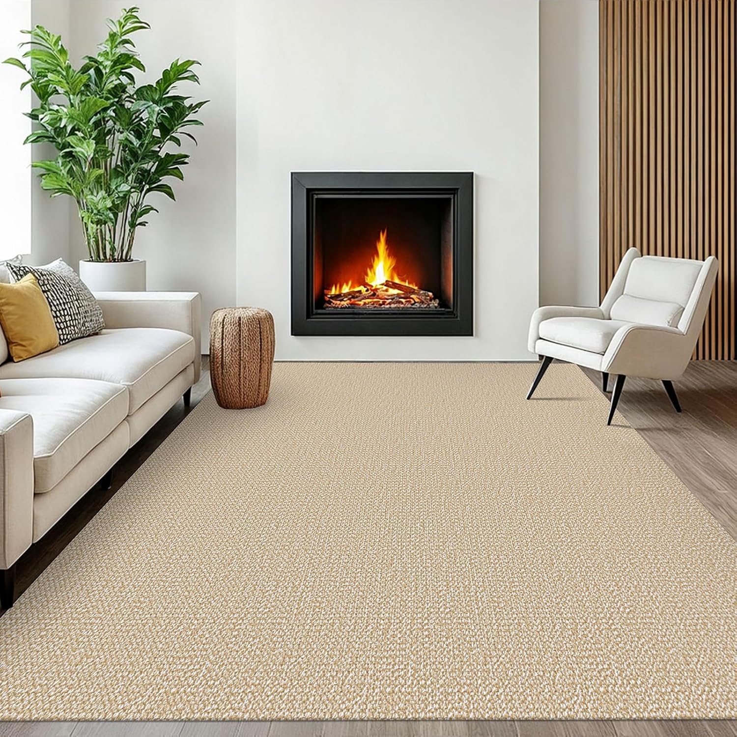 EARTHALL Washable Area Rugs 6x9 Ft Non Slip for Living Room