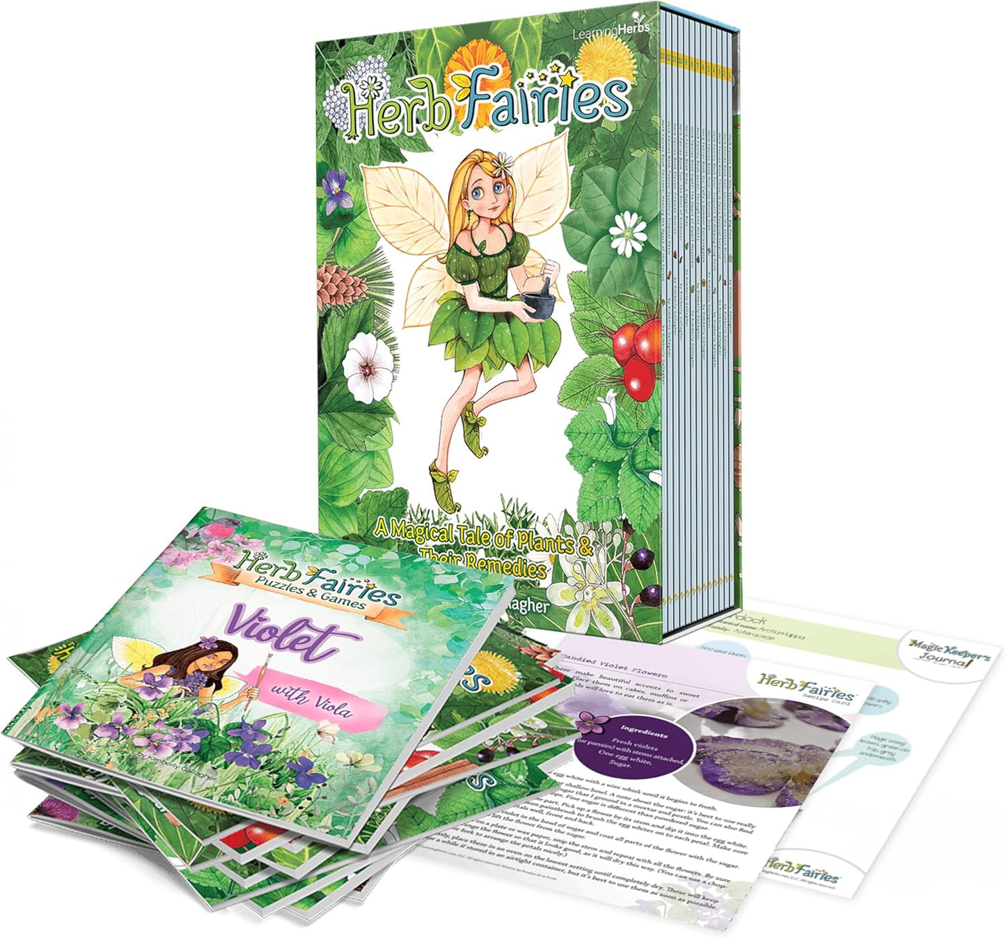 Herb Fairies 13 Plant Books Set for Kids with Digital Learning