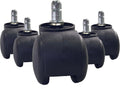 Premium BTExpert Office Chair Wheels Set - Smooth, Safe Roll on any Floor!