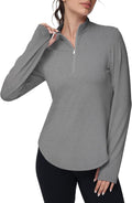 Women's Long Sleeve Golf Polo V Neck UPF 50+ - Quick Dry Active Top