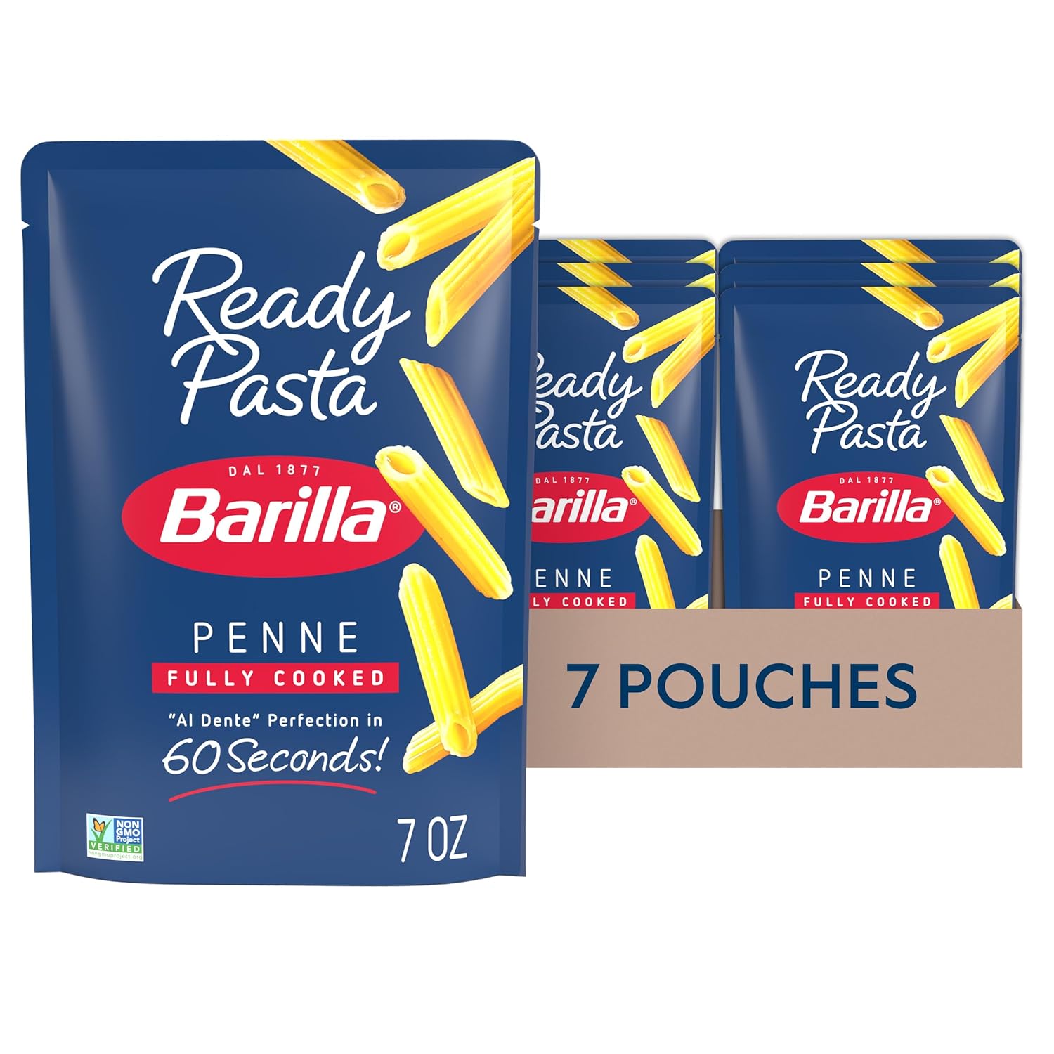 Barilla Ready Pasta Penne - Quick & Convenient Pack of 7