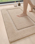 DEXI Bathroom Rug 43x24 - Washable Non Slip Plush Bath Mat