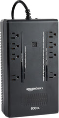 UPS Battery Backup 600VA/360W - Compact Home Network Protection