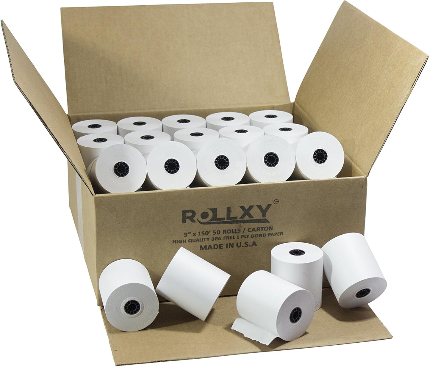 3 in x 150 ft 1-Ply Bond Rolls for TM-U200B, TM-U200D, TM-U210