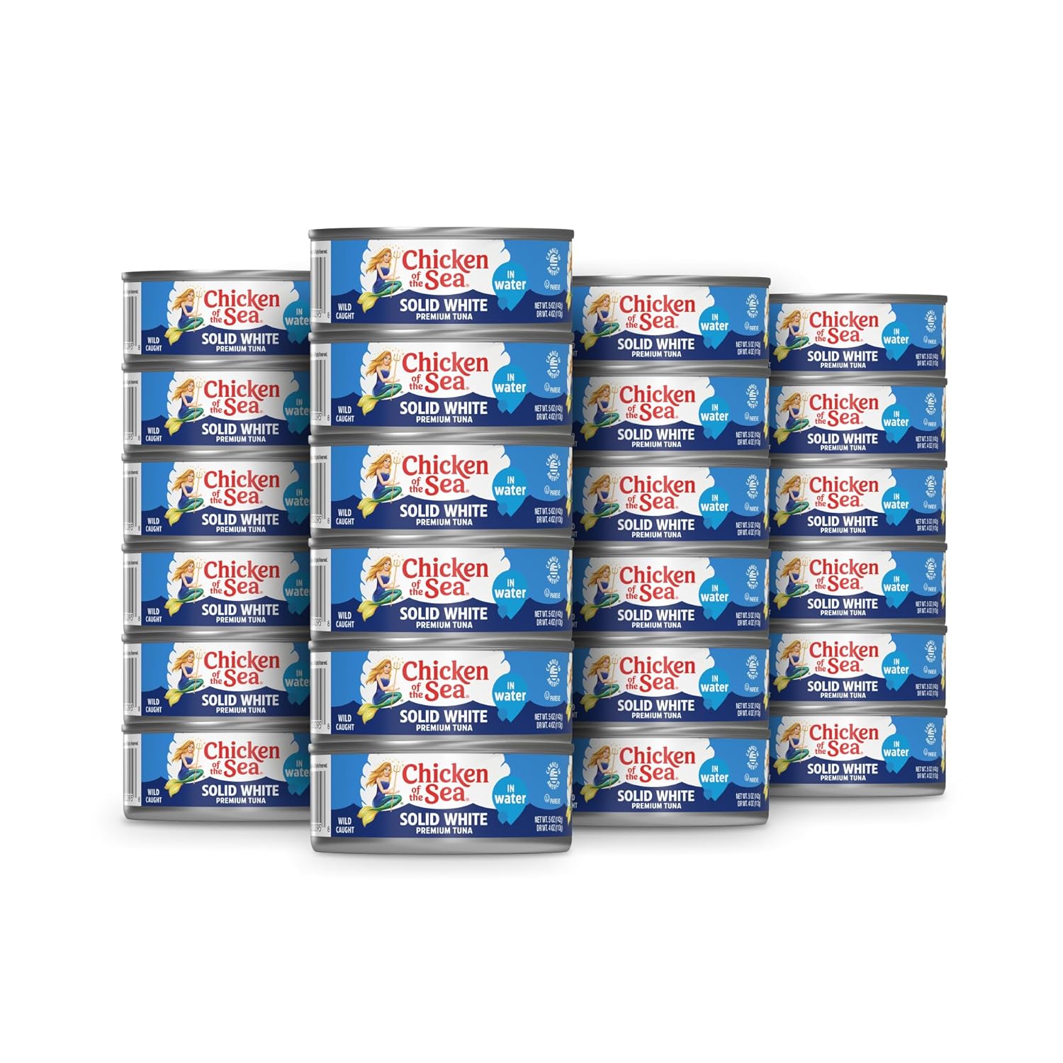 Solid White Albacore Tuna in Water - Premium Quality 24 Pack
