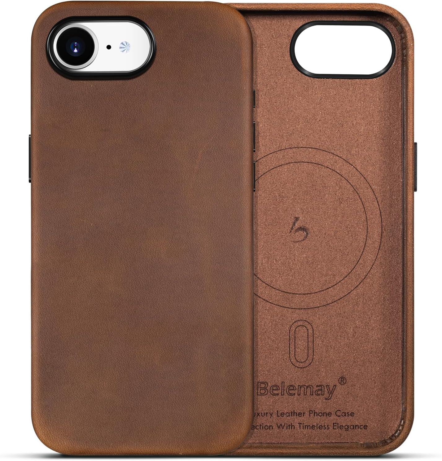 Premium Leather Case for iPhone 16e with MagSafe Compatibility