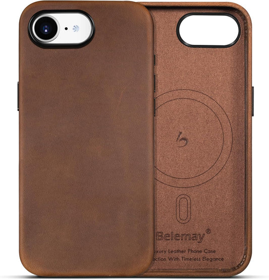 Premium Leather Case for iPhone 16e with MagSafe Compatibility