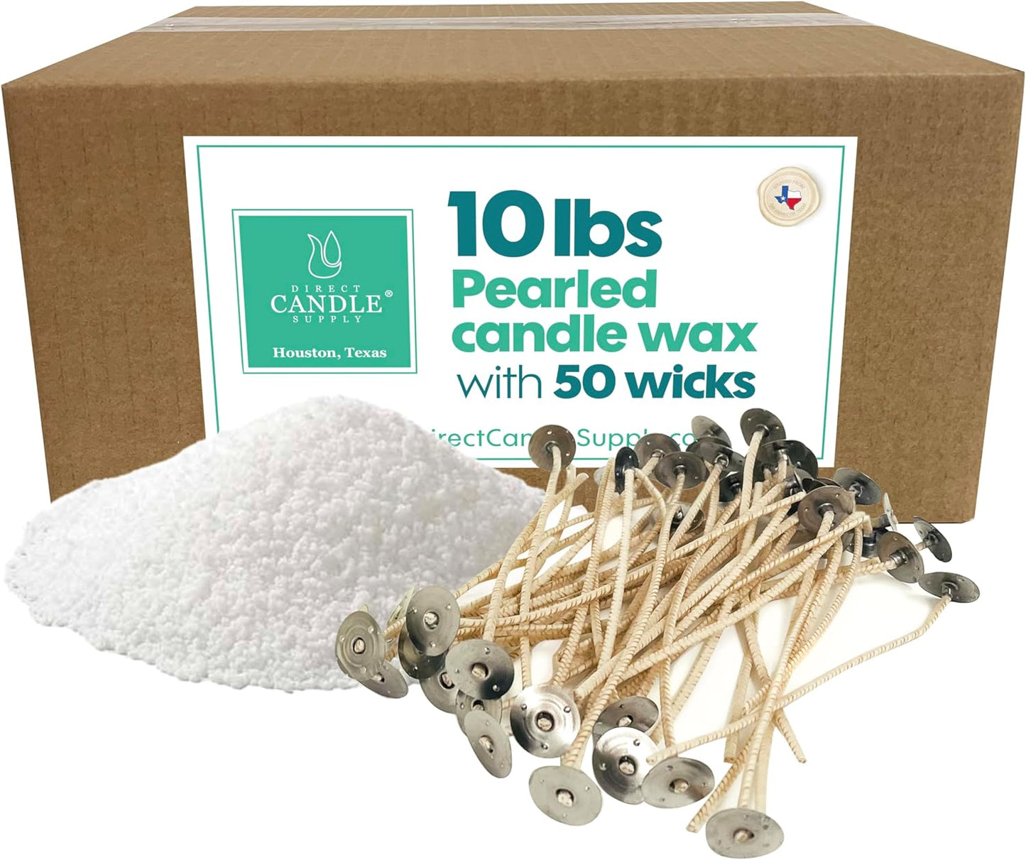 Snow Pearled Candle Wax Kit for Creative Candle Making Fun