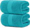 White Classic Luxury Soft Aqua Bath Sheets 35x70 - Hotel-Style Comfort