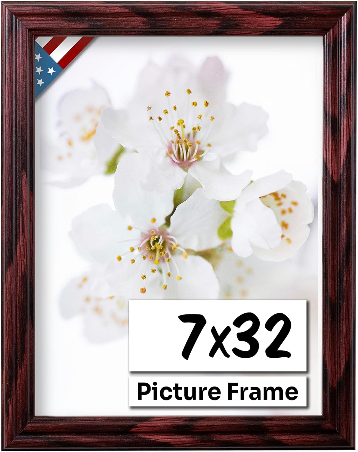 Cherry 7x32 Picture Frame - Handmade Solid Wood Frame