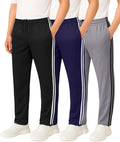 Boys Mesh Open Bottom Sweatpants 3 Pack - Lightweight Active Wear