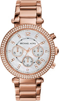 Michael Kors Parker Women's Watch - Crystal Rose Gold Dress Watch