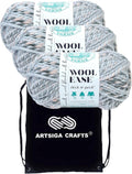 Wool Ease Thick & Quick Arctic Ice Yarn 3-Skein Set - Cozy S Bulky