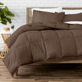 Full Comforter Set Cocoa - Ultra-Soft Goose Down Alternative