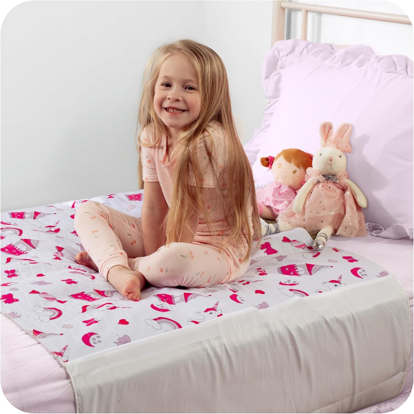 IMPROVIA Toddler Bed Wetting Pad 2 Pack for Potty Training