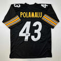 Facsimile Autographed Troy Polamalu Pittsburgh Reprint Jersey XL