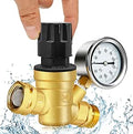 Boltigen Upgrade RV Water Pressure Regulator with Gauge - Adjustable