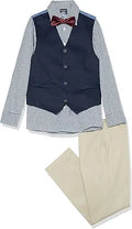 Nautica boys 4-piece Vest Set With Dress Shirt, Tie, Vest, and Pants