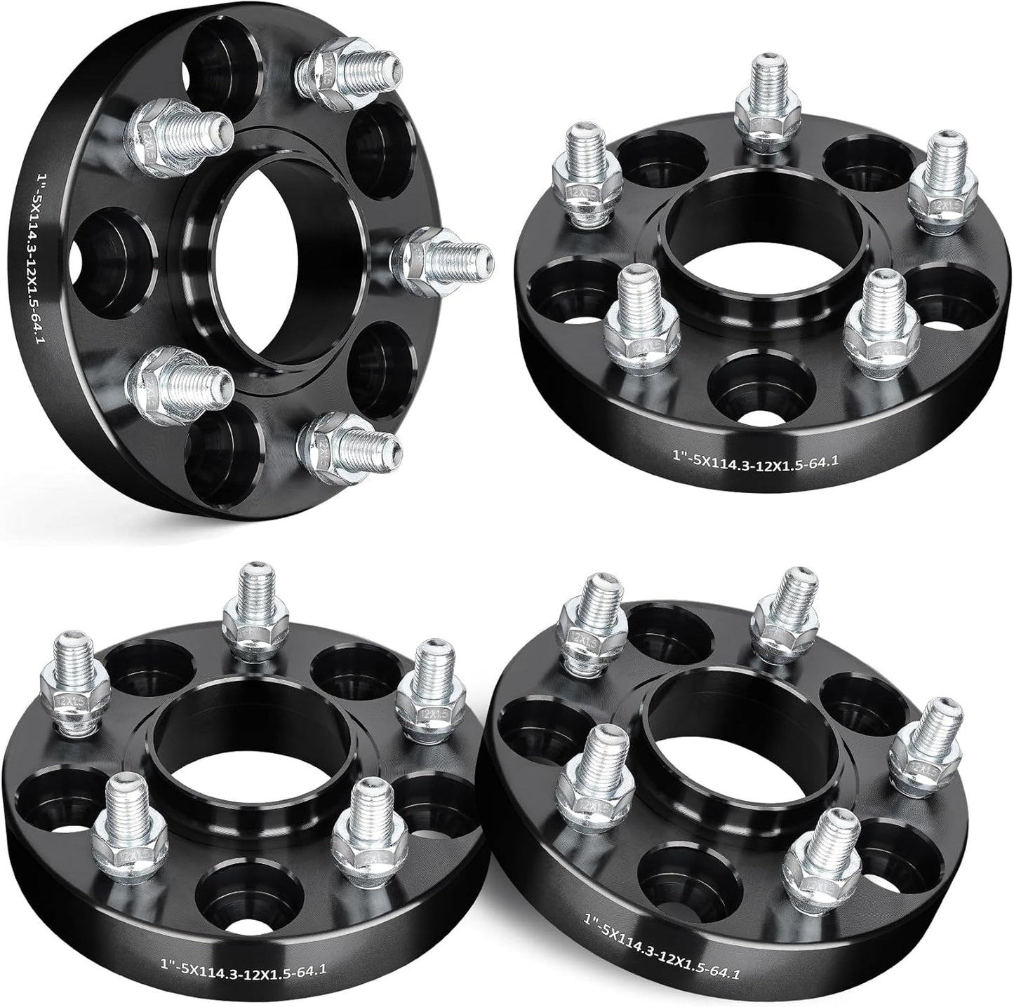 EVIL ENERGY 5x4.5 Wheel Spacers 1 inch for Honda Acura Models