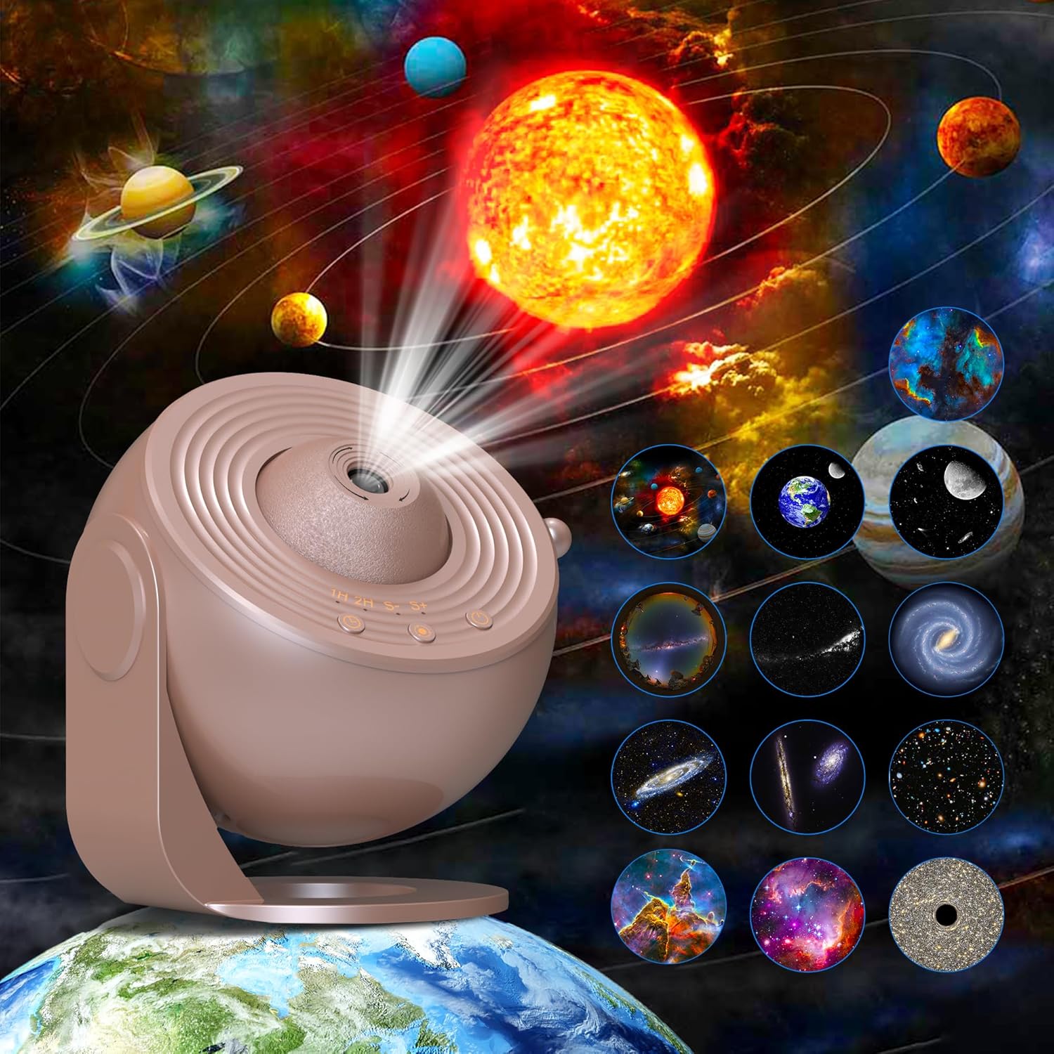 Galaxy Projector for Bedroom - 12 in 1 Planetarium Light