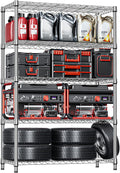 5-Tier Heavy Duty Metal Storage Shelving Unit - Heavy Load Organizer