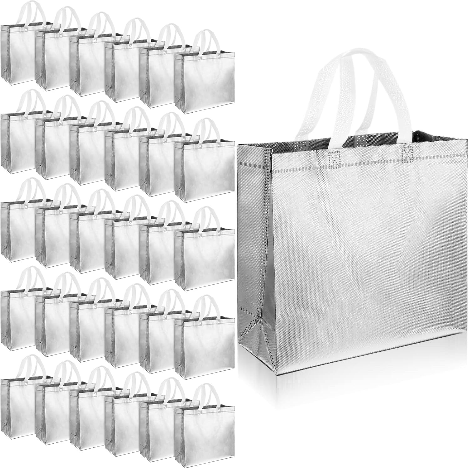 Eccliy 60 Pcs Reusable Gift Tote Bags for Weddings and More