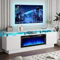 PRETZI 70 Luxury Fireplace TV Stand - Perfect for 80 TVs