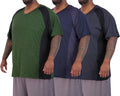 Real Essentials Men's Big & Tall V-Neck Athletic T-Shirt 3 Pack